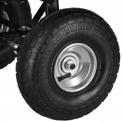 Springos have- og transportvogn med tipfunktion op til 250 kg, sort, 1 stk.