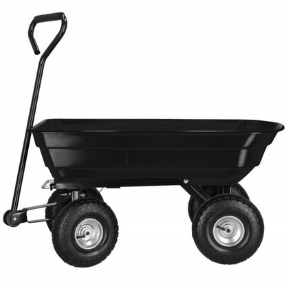Springos have- og transportvogn med tipfunktion op til 250 kg, sort, 1 stk.