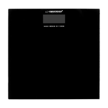 Badevægt 30x30 cm Sort Hærdet Glas 180 kg | EBS002K