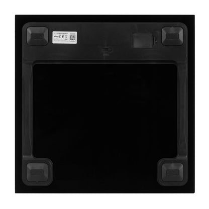 Badevægt 30x30 cm Sort Hærdet Glas 180 kg | EBS002K