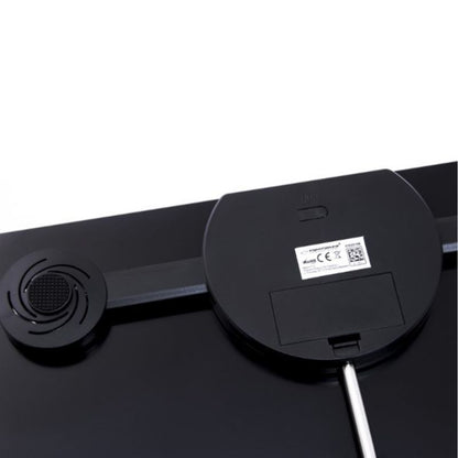 Badevægt 30x30 cm Sort Bluetooth BMI-analyse op til 180 kg