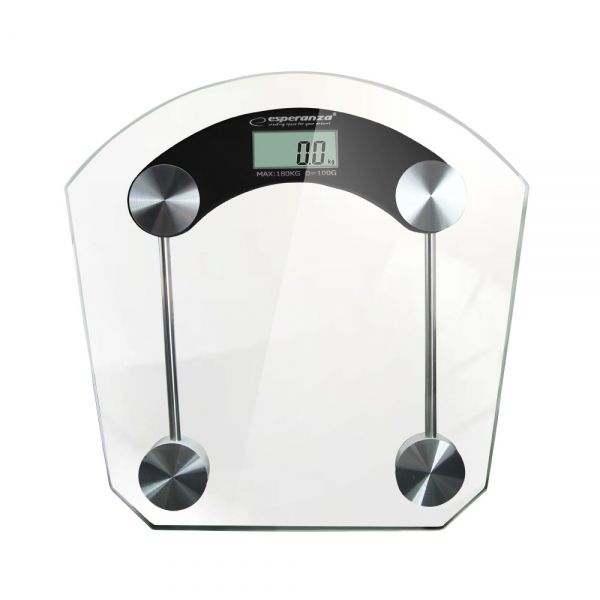 Badevægt 180 kg LCD 21x27,5x2 cm Sort