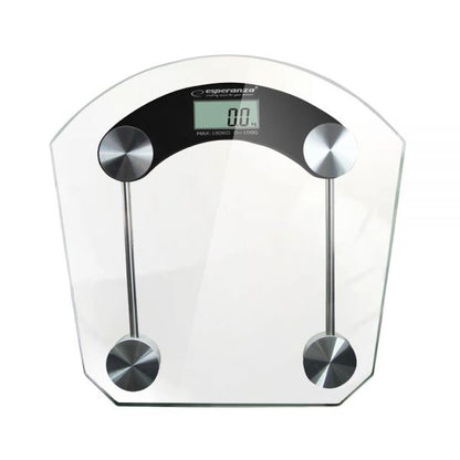 Badevægt 180 kg LCD 21x27,5x2 cm Sort
