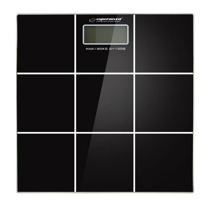 Badevægt 30x30 cm Sort 180 kg EBS004