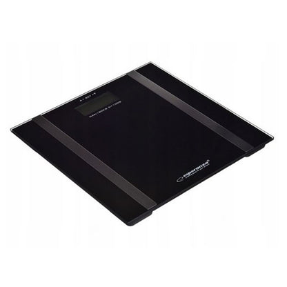Badevægt 30x30 cm Sort Hærdet Glas 180 kg EBS018K