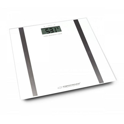 Badevægt 30x30 cm Hvid 180 kg Glas EBS018W