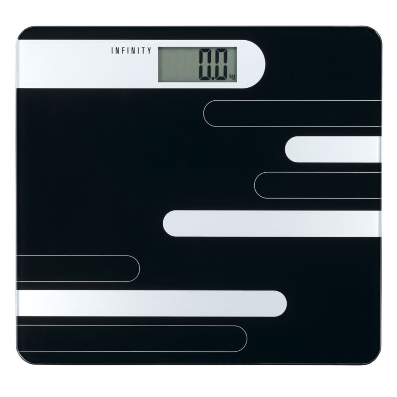 Badevægt 180 kg Sort Hærdet Glas 28x29 cm | 16690073