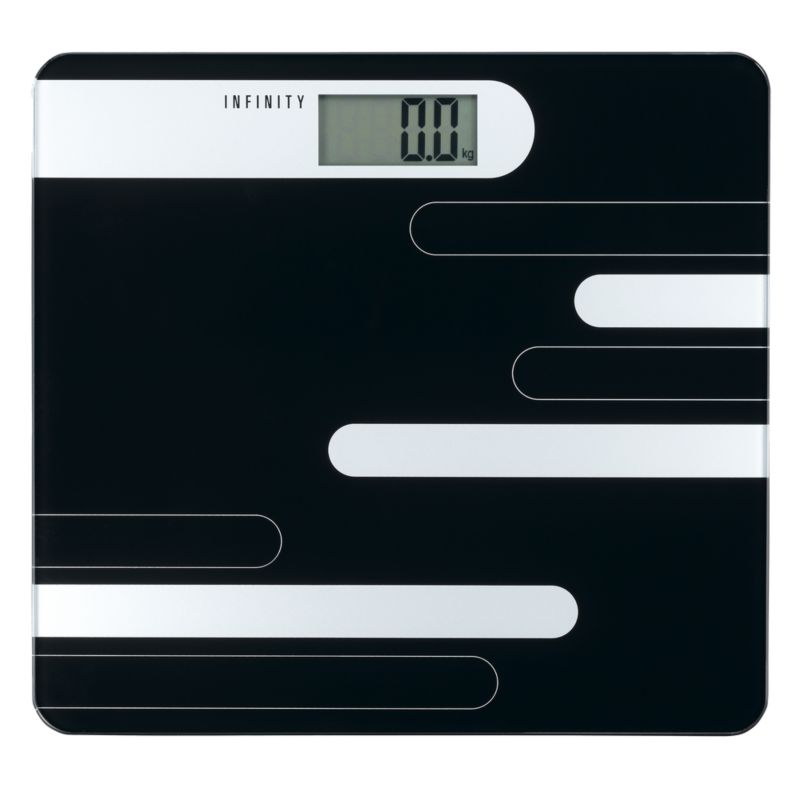 Badevægt 180 kg Sort Hærdet Glas 28x29 cm | 16690073