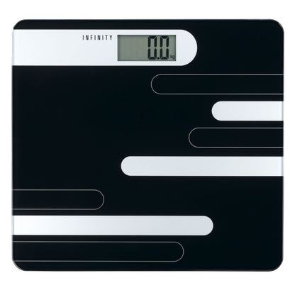 Badevægt 180 kg Sort Hærdet Glas 28x29 cm | 16690073