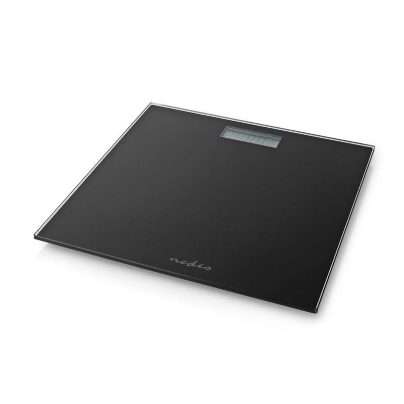 Digital Badevægt 150 kg Sort Hærdet Glas 30x30 cm