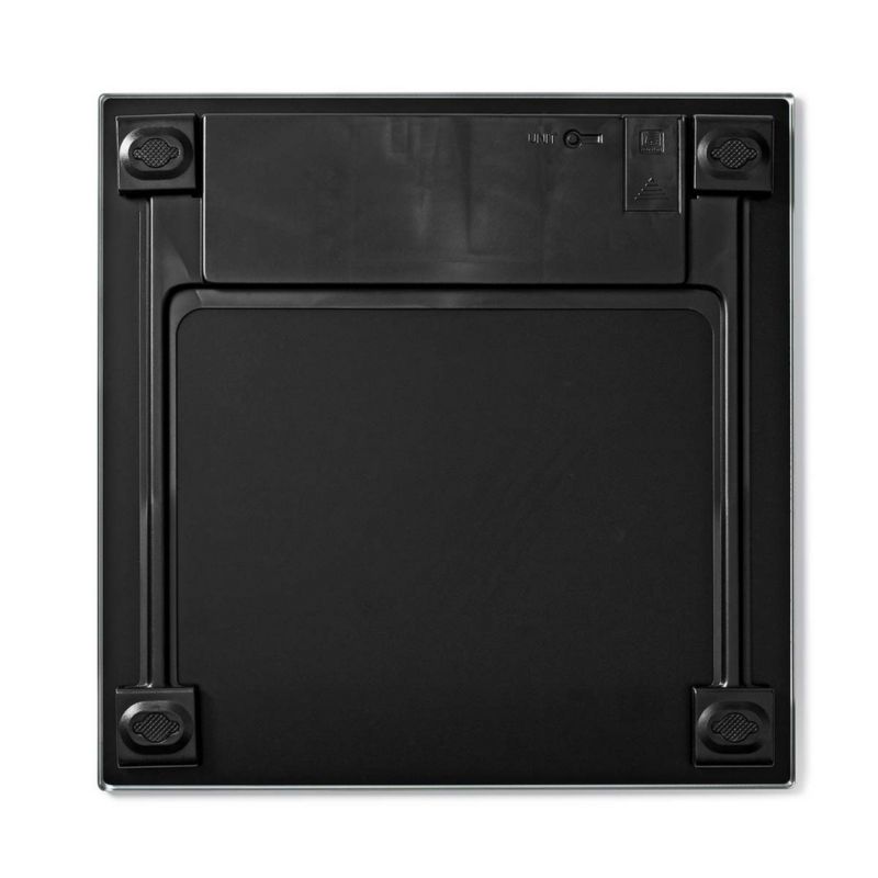 Digital Badevægt 150 kg Sort Hærdet Glas 30x30 cm
