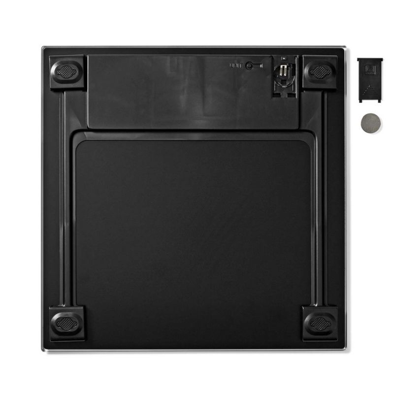Digital Badevægt 150 kg Sort Hærdet Glas 30x30 cm