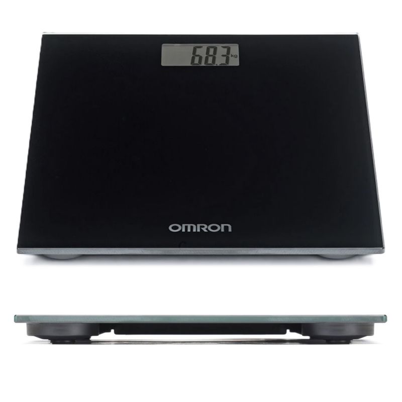 Badevægt Elektronisk 150 kg LCD Sort 29x27x2,2 cm