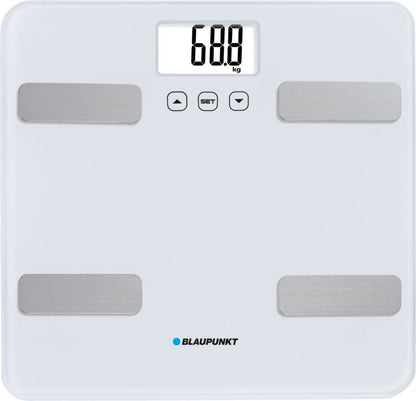Personvægt med Kropssammensætningsanalyse Hvid 30,2x30,2 cm 150 kg