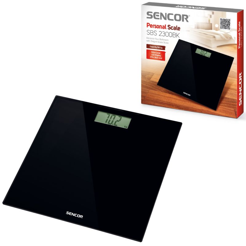 Elektronisk Personvægt 150 kg LCD Sort 31 cm