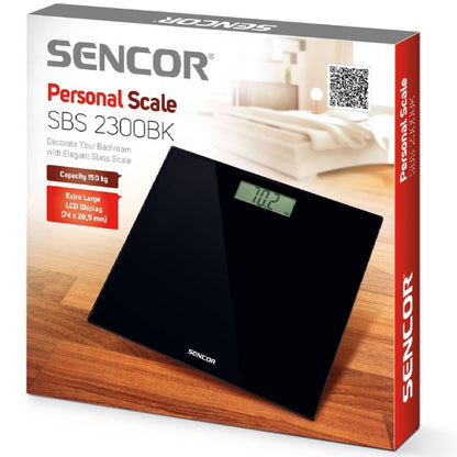 Elektronisk Personvægt 150 kg LCD Sort 31 cm