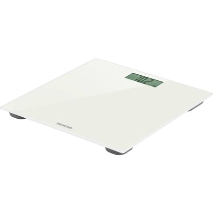 Badevægt 150 kg LCD Hærdet Glas Hvid SBS 2301WH