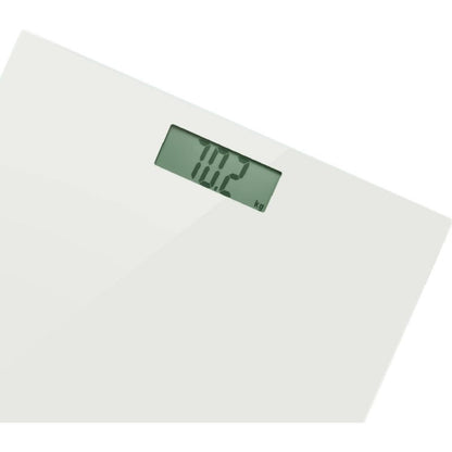 Badevægt 150 kg LCD Hærdet Glas Hvid SBS 2301WH