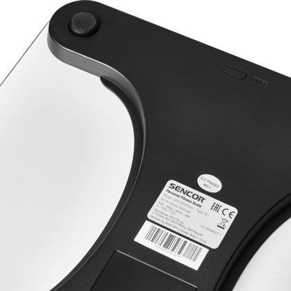 Badevægt Fitness LCD Hvid Hærdet Glas 12 Brugere