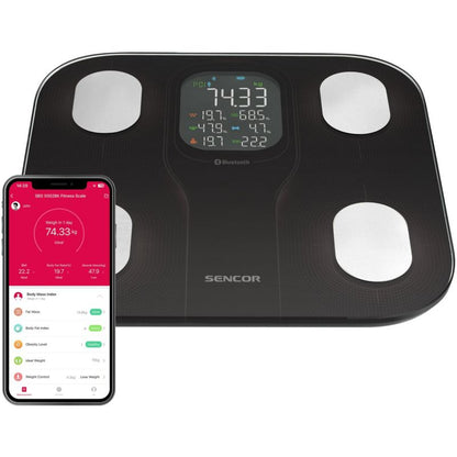 Personvægt SBS 9002BK Sort 180 kg