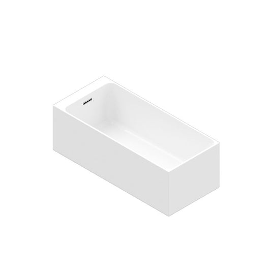 Goodhome Bakor akrylbadekar 170 x 75 cm hvid rektangulær