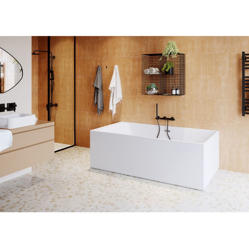 GoodHome Bakor akrylbadekar 180 x 80 cm hvid