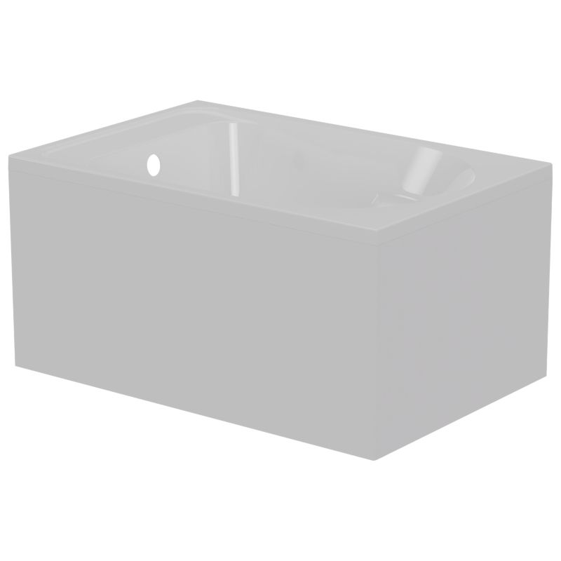GoodHome Cavally akrylbadekar 105 x 70 cm hvid