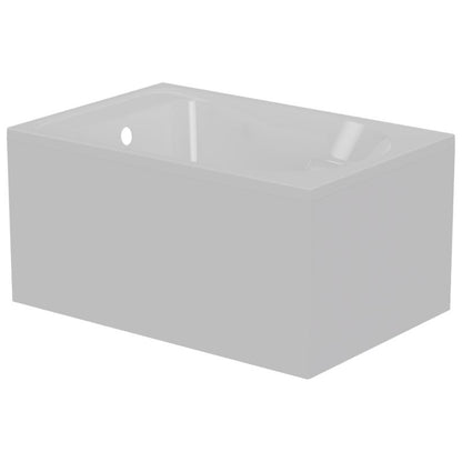 GoodHome Cavally akrylbadekar 105 x 70 cm hvid