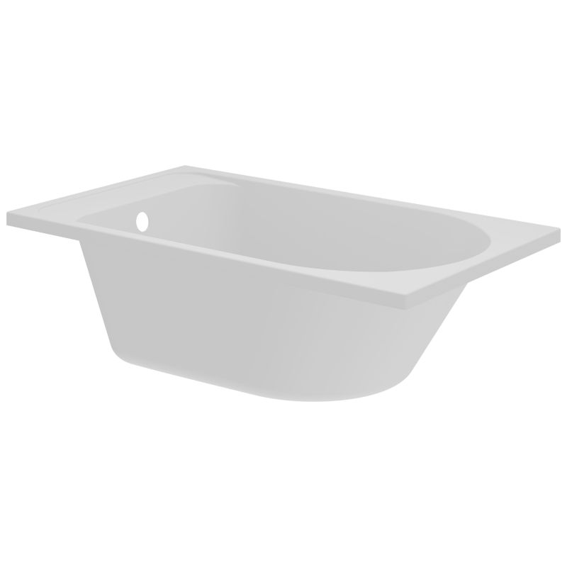 GoodHome Cavally akrylbadekar 120 x 70 cm hvid