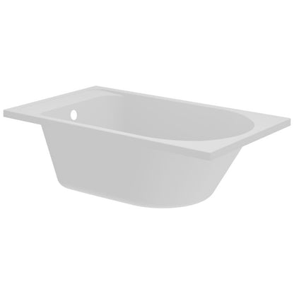 GoodHome Cavally akrylbadekar 120 x 70 cm hvid