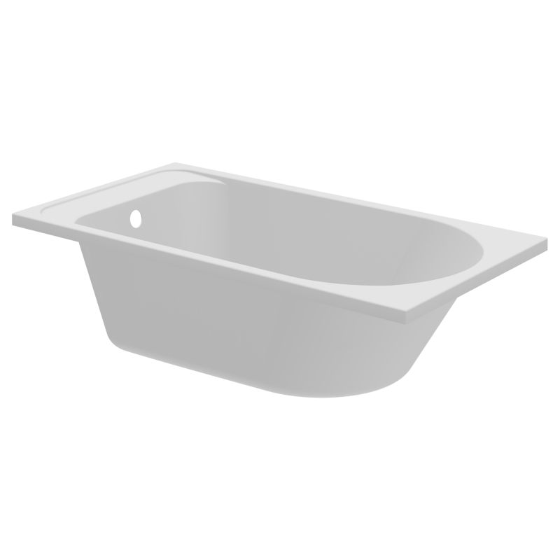 GoodHome Cavally akrylbadekar 130 x 70 cm hvid