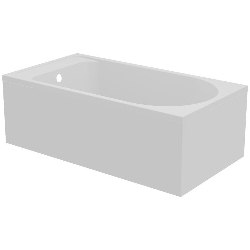 GoodHome Cavally akrylbadekar 130 x 70 cm hvid