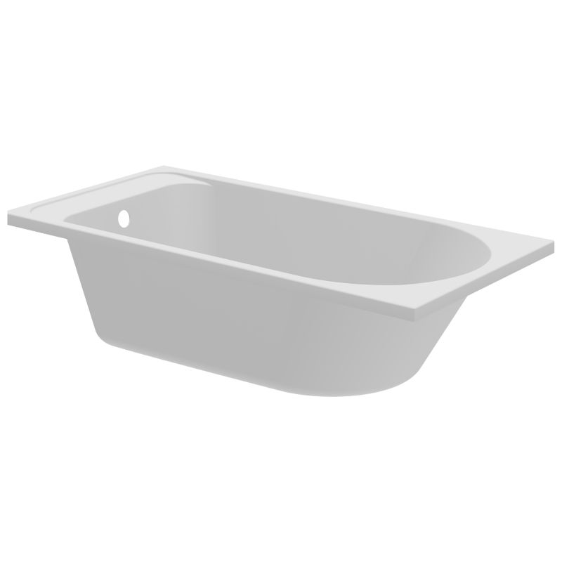 GoodHome Cavally akrylbadekar 140 x 70 cm hvid