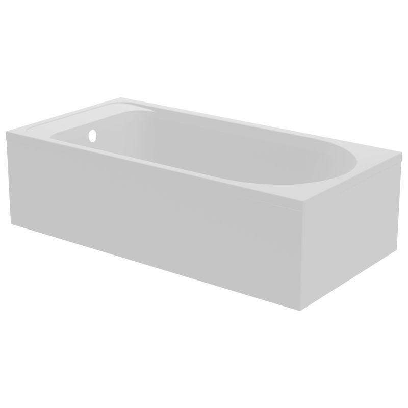 GoodHome Cavally akrylbadekar 140 x 70 cm hvid