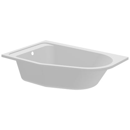 GoodHome Cavally akrylbadekar 145 x 95 cm venstre asymmetrisk