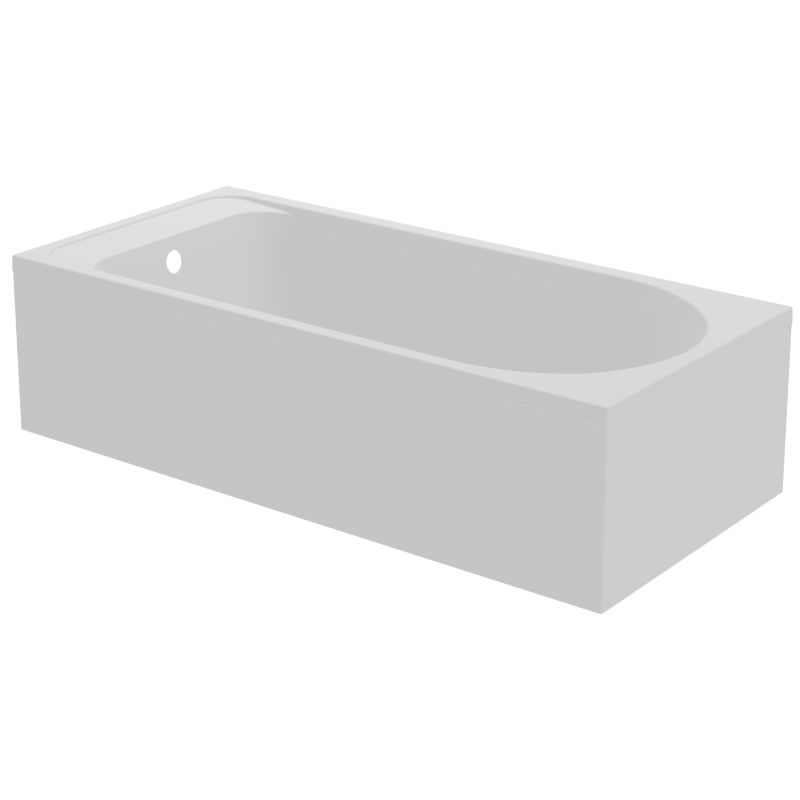 GoodHome Cavally akrylbadekar 150 x 70 cm hvid