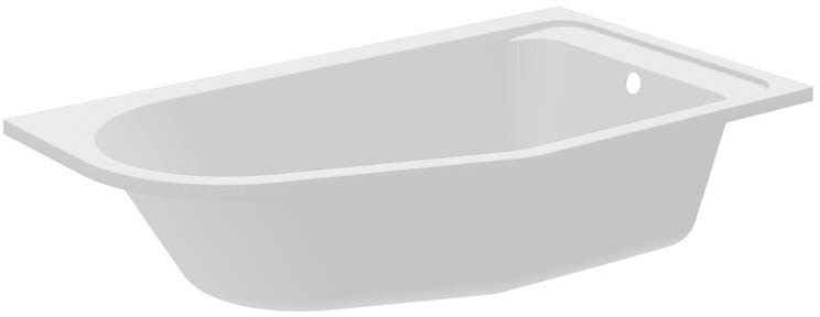 GoodHome Cavally akrylbadekar 160 x 90 cm højre asymmetrisk