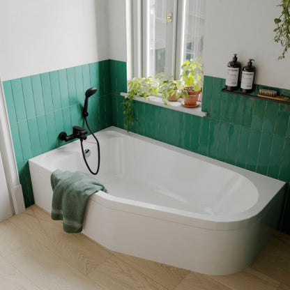 GoodHome Cavally akrylbadekar 160 x 90 cm højre asymmetrisk