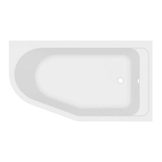 GoodHome Cavally akrylbadekar 160 x 90 cm højre asymmetrisk
