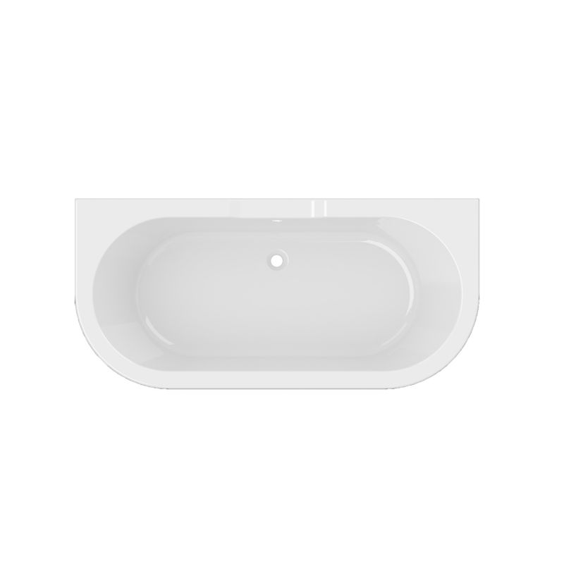 Akrylbadekar GoodHome Emba 170 x 80 cm sort/hvid