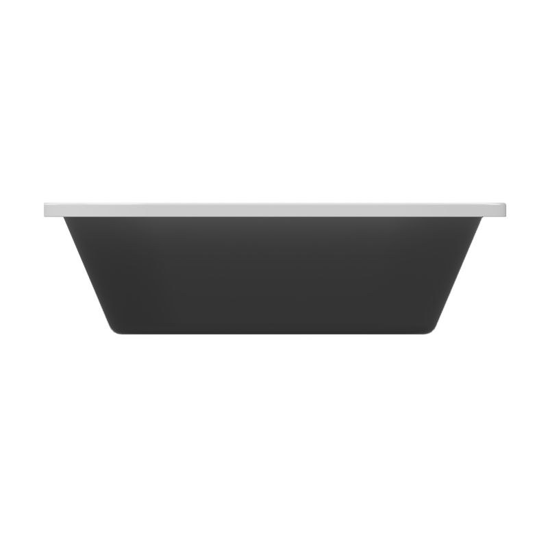 Akrylbadekar GoodHome Emba 170 x 80 cm sort/hvid