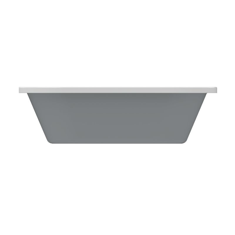 Akrylbadeværelse GoodHome Emba 170 x 80 cm grå / hvid