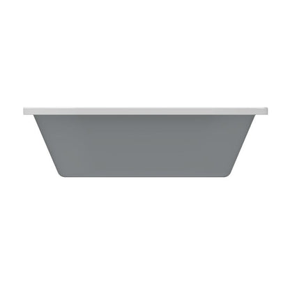 Akrylbadeværelse GoodHome Emba 170 x 80 cm grå / hvid