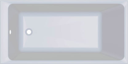 GoodHome Teesta akrylbadekar 140 x 70 cm hvid