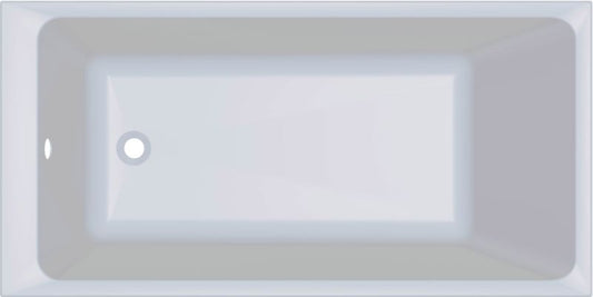GoodHome Teesta akrylbadekar 140 x 70 cm hvid