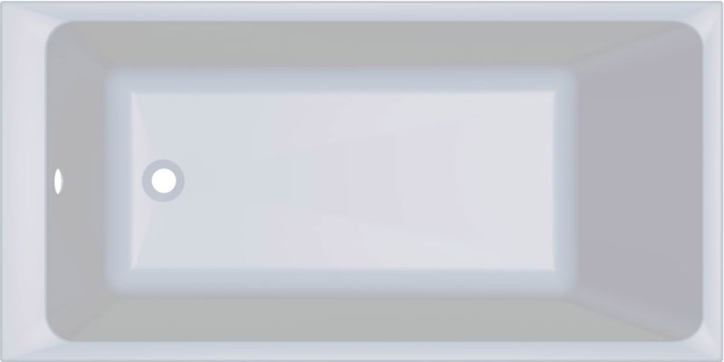 Akrylbadkar Teesta 140x70 cm Hvid | S-TEE-140x70