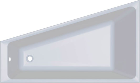 GoodHome Teesta akrylbadekar 150 x 90 cm venstre