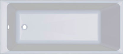 GoodHome Teesta akrylbadekar 160 x 70 cm hvid