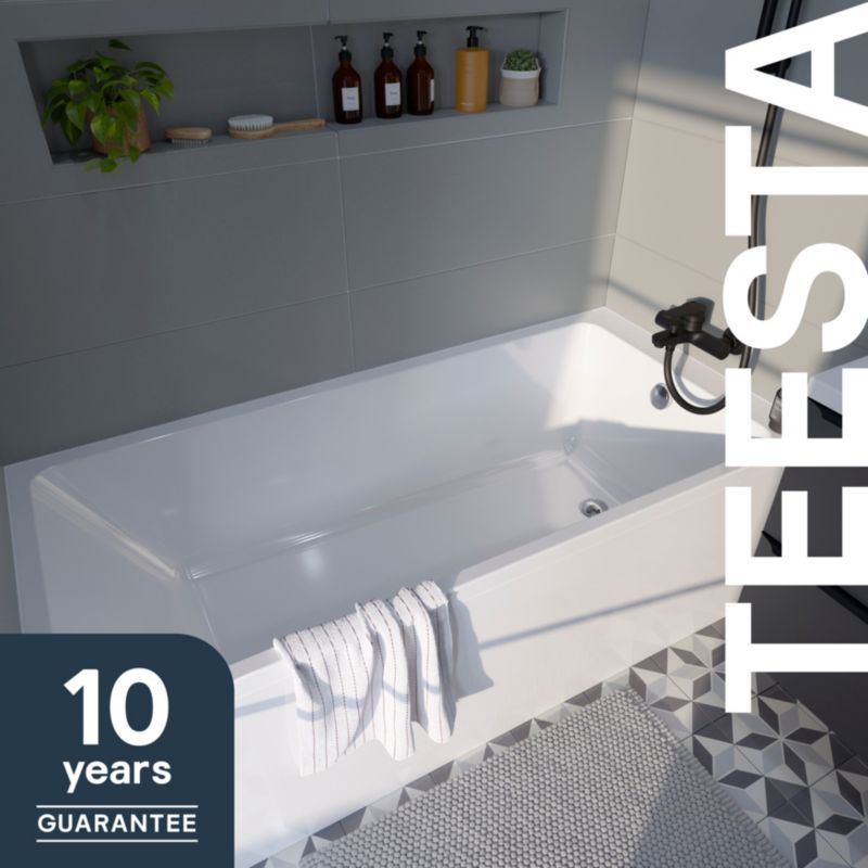 Akryl Badekar Teesta 160 x 75 cm Hvid