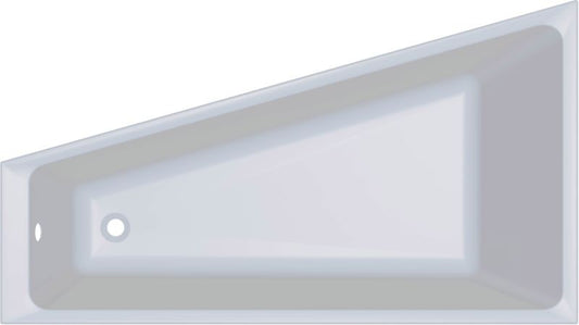 GoodHome Teesta venstre akrylbadekar 160 x 90 cm
